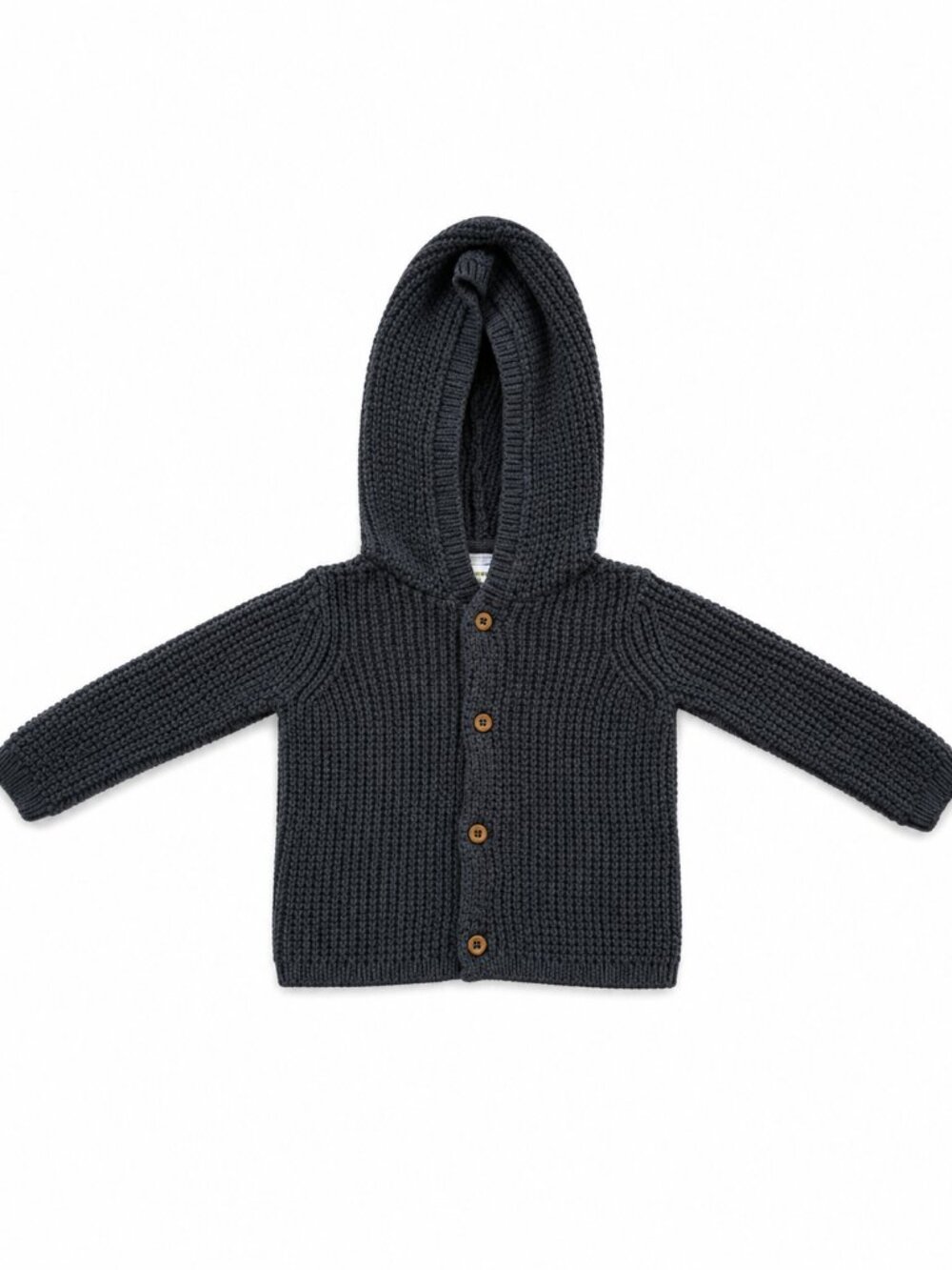 Carter’s Baby Gray Knit Hooded Button Cardigan Sweater 6M